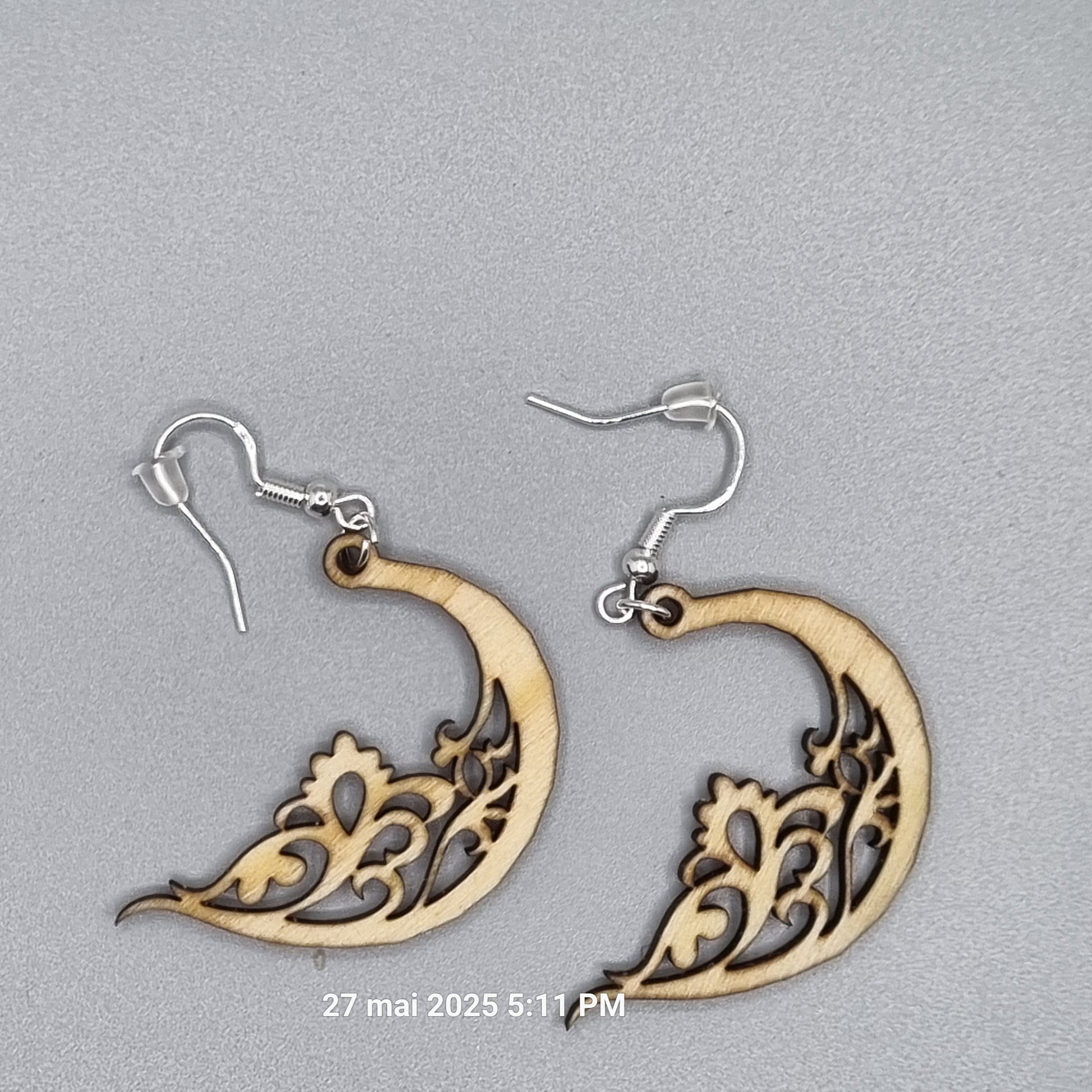 Boucles d'oreilles Bois - M12 Ici On Bricole