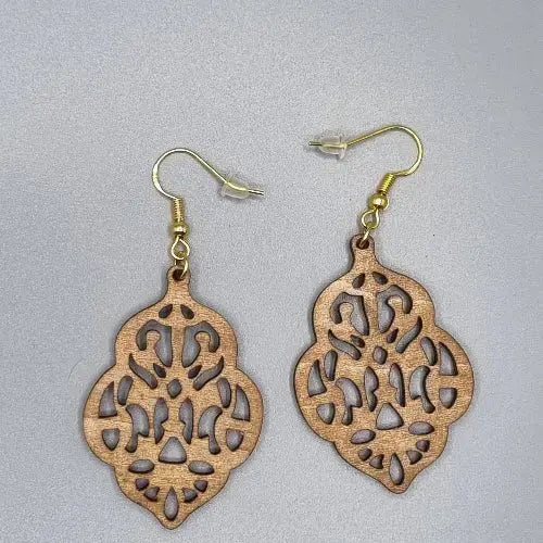 Boucles d'oreilles Bois - M04 Ici On Bricole