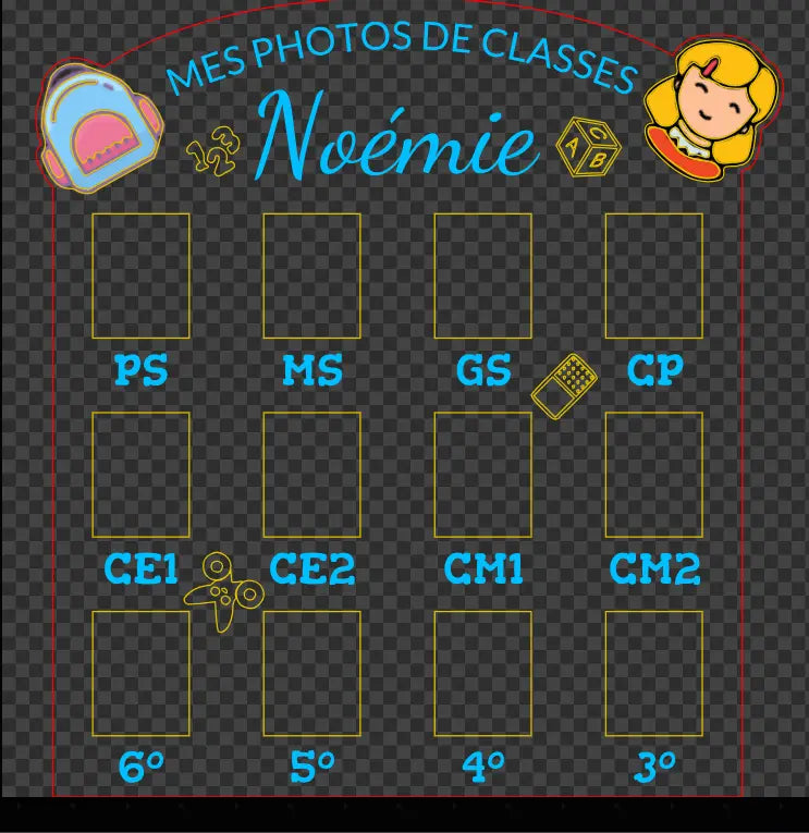 Mes photos de classe - Modèle 1 - Faire soi-même Ici On Bricole
