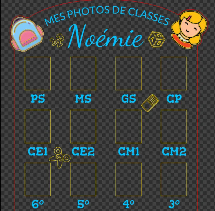 Mes photos de classe - Modèle 1 - Faire soi-même Ici On Bricole