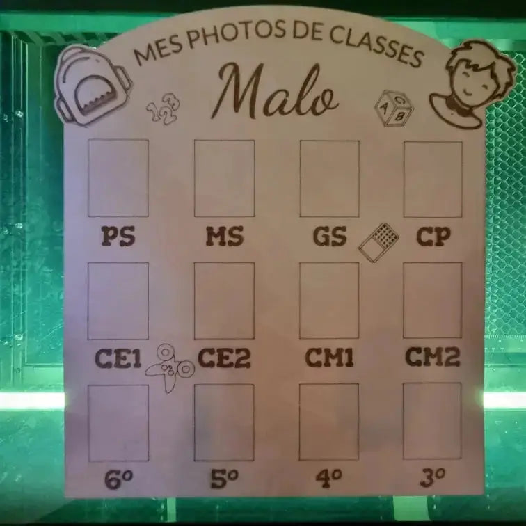 Mes photos de classe - Modèle 1 - Faire soi-même Ici On Bricole