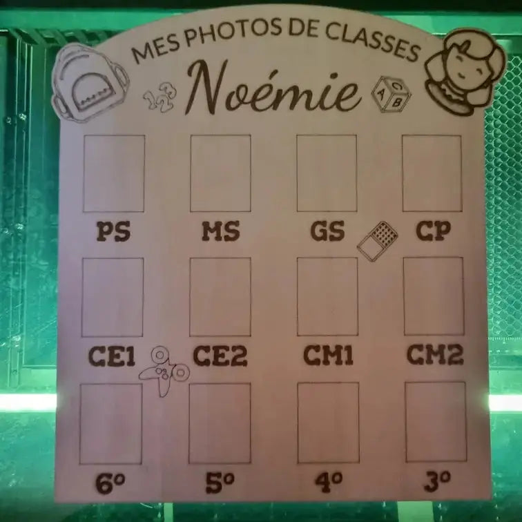 Mes photos de classe - Modèle 1 - Faire soi-même Ici On Bricole