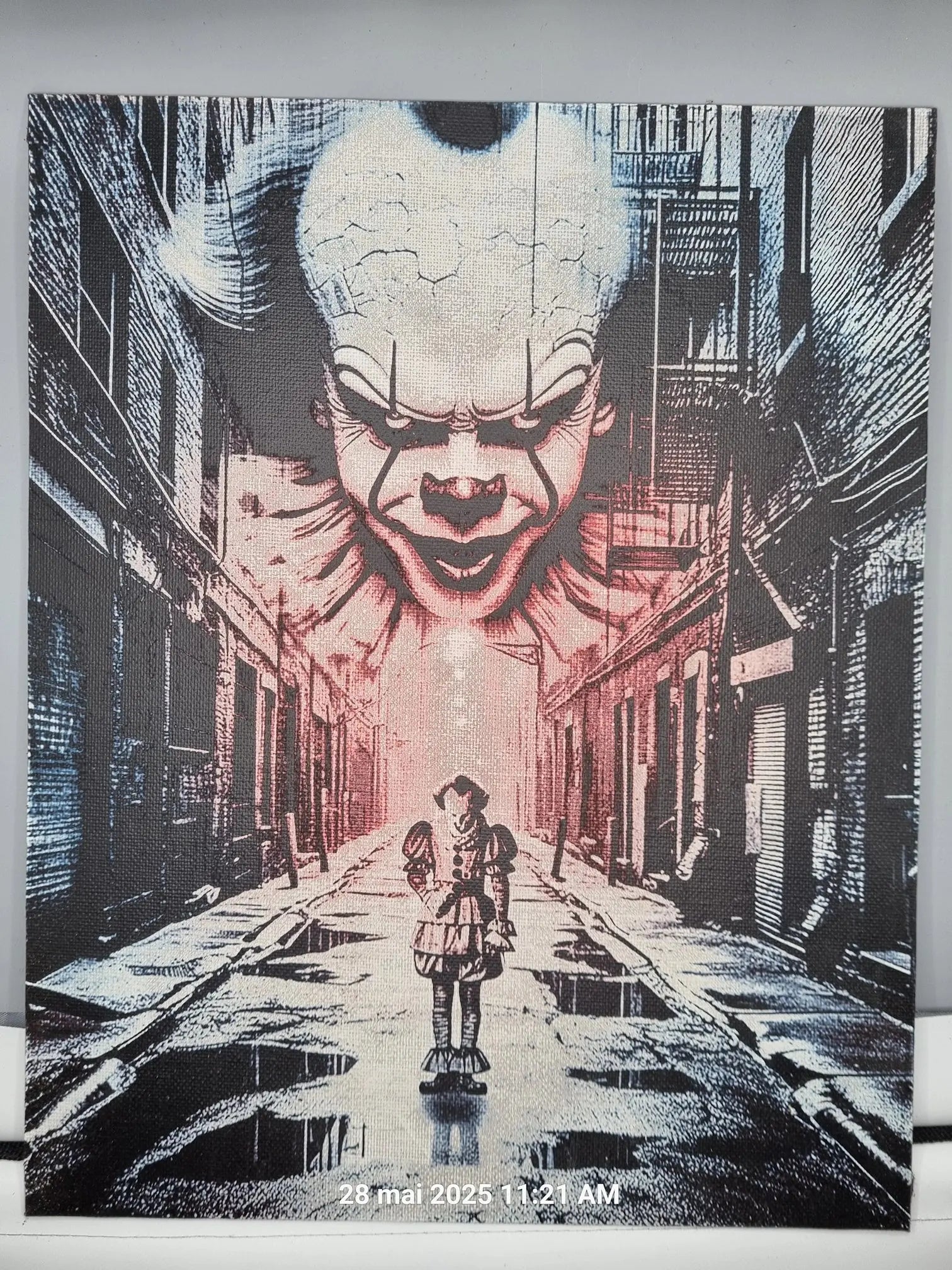 Peinture sur toile - "Ça - le film" Ici On Bricole
