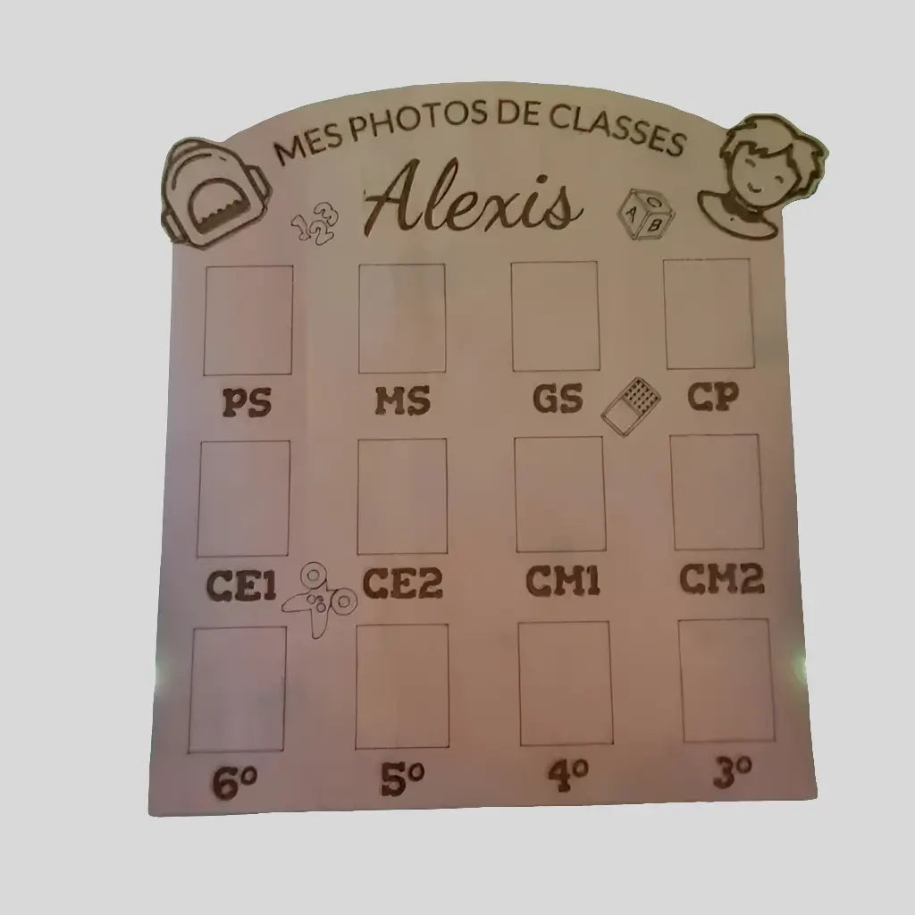 Mes photos de classe - Garçon - Modèle 1 Ici On Bricole